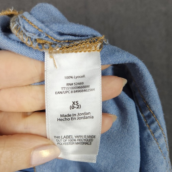 Time & Tru Shorts Womens Size XS Pull On High Rise Tencel Light Blue NWT - Picture 9 of 10